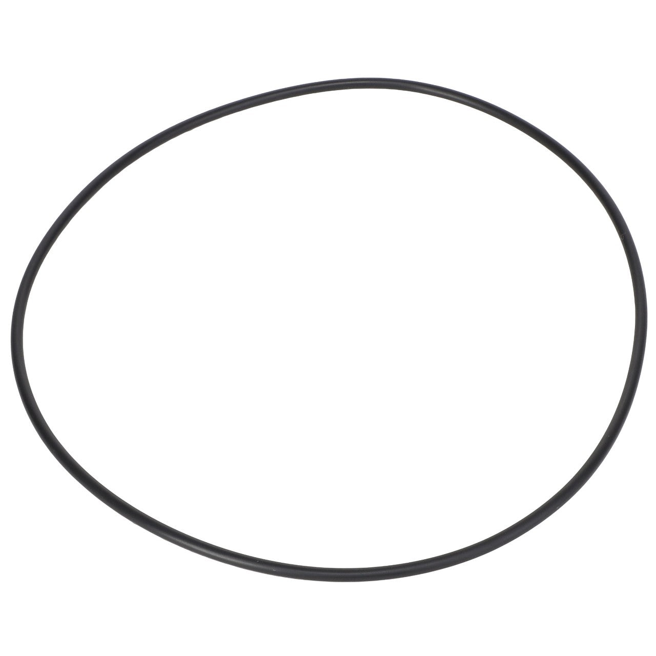 The AGCO | O-Ring - AG726348, a simple black circular rubber belt made from high-quality materials, is displayed against a plain white background.