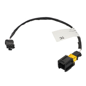 AGCO Harness - Acw1480720 black electrical cable with connectors at both ends and a white label marked "TC." No current product description information available.