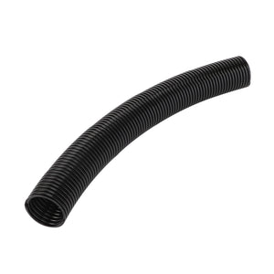 The product is an AGCO Corrugated Hose - Acw0709400, a coiled black plastic tube with a hollow center and slightly bent form. Unfortunately, no current product description information is available for this item.