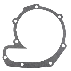 The AGCO V836322188 Gasket is a round, metallic automotive gasket featuring strategically placed holes along its perimeter for secure mounting.