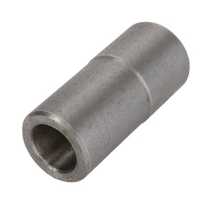 An AGCO Bush - Acp0322950, a cylindrical metal spacer from the AGCO brand, features a hollow center, smooth surface, and a precise groove near one end.