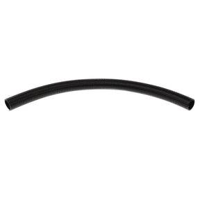 The AGCO | Air Hose - Acw4912120, a black, flexible corrugated hose with a slight curve, is shown against a plain white background in this product description.
