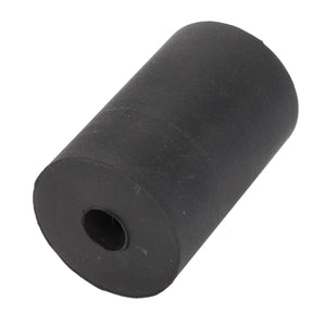 A cylindrical black rubber roller with a hole in the center, viewed from a slight angle, identified as AGCO | BUFFER - ACY1580030 by the brand AGCO. No current product description information is available.