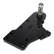 AGCO | Opener - Acp0145590, a black metal bracket featuring multiple holes and a cylindrical attachment on one end.