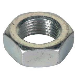 A close-up image of the AGCO HEX JAM NUT - ACP0413080, featuring internal threading perfect for securing bolts tightly. For more details or inquiries, please contact our support team.