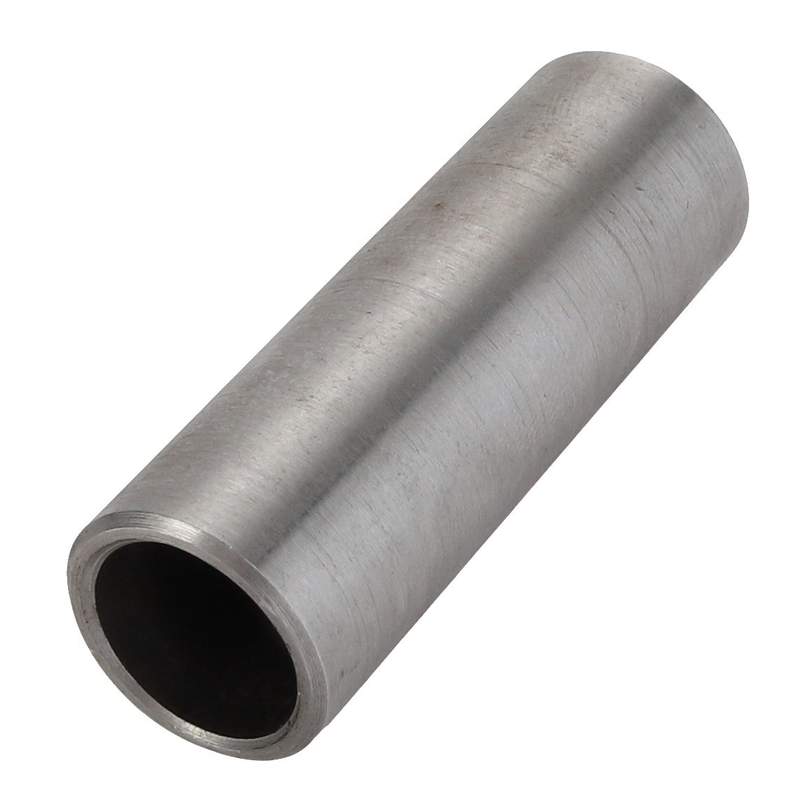 AGCO | SPACER - ACY1511290 by AGCO is a cylindrical metal tube with a smooth, shiny surface and an open, hollow interior.