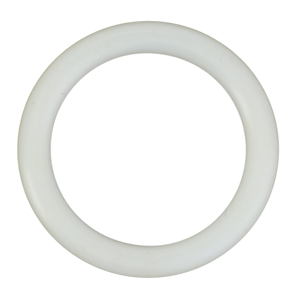 A plain white circular ring, the AGCO | O-Ring - CH146-4350 from AGCO, viewed from above on a white background, exemplifying manufacturing consistency to meet high-performance demands.