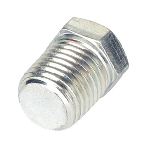 A close-up image of an AGCO HEX HEAD PLUG - AG561867, featuring a metallic hex head and a threaded cylindrical body. No current product description information available.