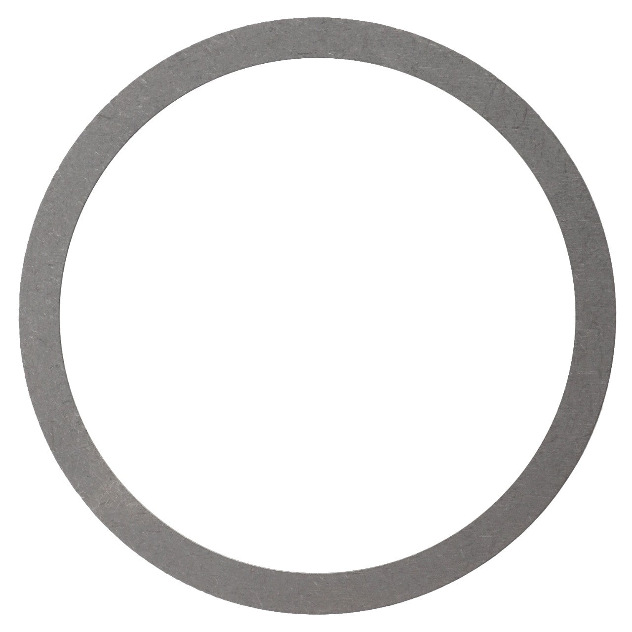 The product, AGCO | Shim - F380303020344, a thin, circular metal ring viewed from above on a white background, currently has no detailed description available.