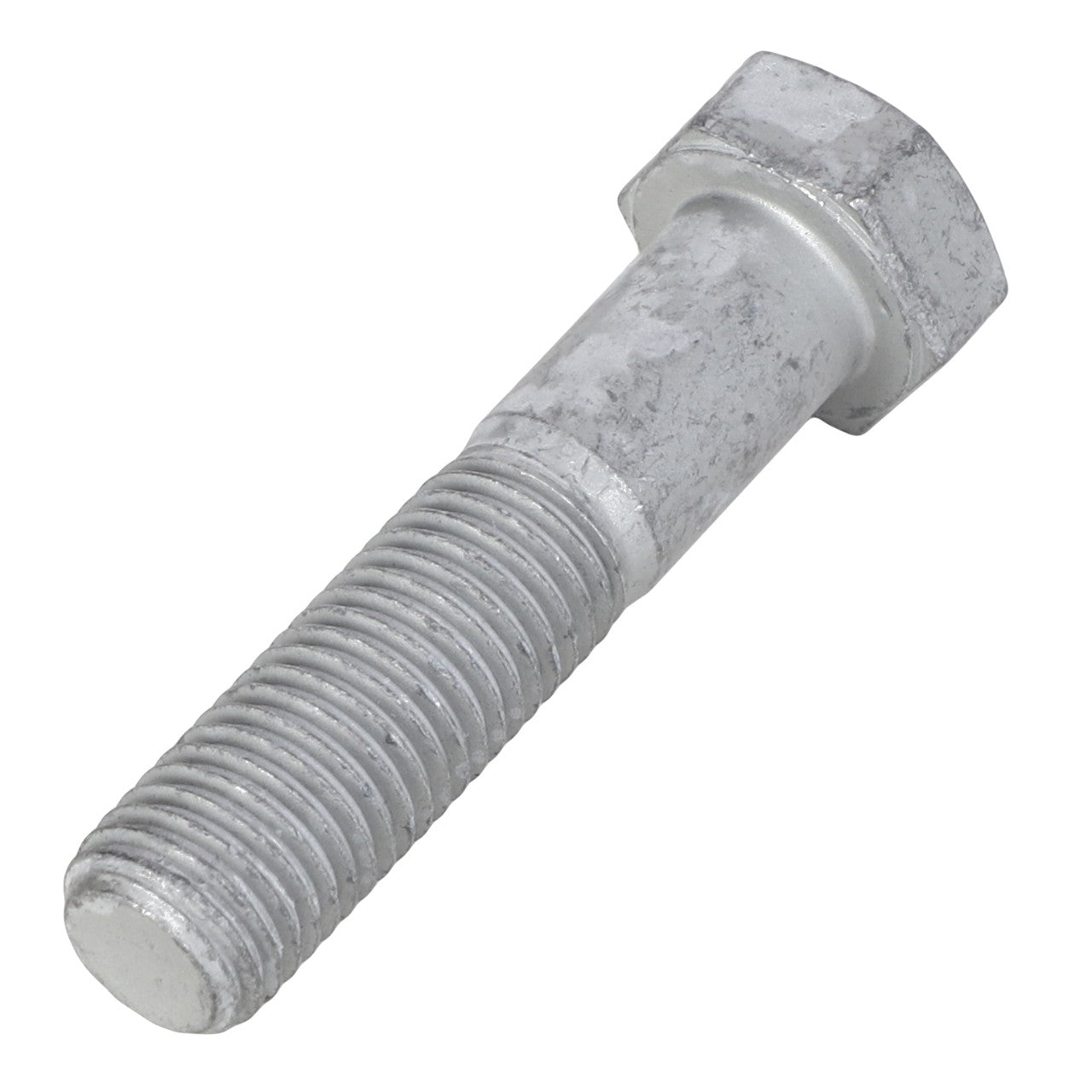 Close-up of the AGCO HEX CAP SCREW - AL5002173, featuring a silver metal bolt with a hexagonal head and threaded body. No current product description information is available.