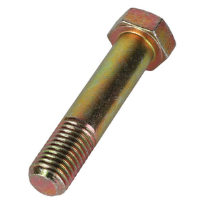 A close-up of the AGCO Hexagonal Head Bolt - Acp0015520, featuring a sleek metallic finish, highlights both the threaded and unthreaded sections. No current product description is available for this AGCO product.