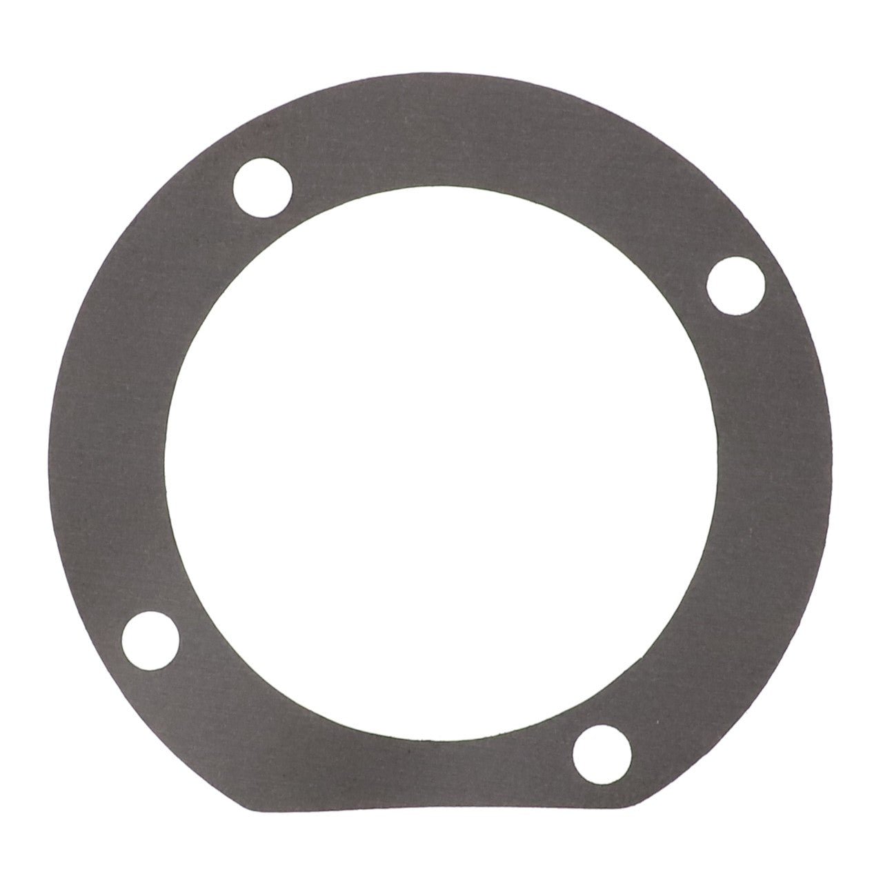 Product Description: The AGCO GASKET - 10V30427 is a circular gasket featuring four evenly spaced holes near the edge, designed for precise applications.