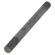 Image of the AGCO Stud Bolt - 736976M1, a gray metal rod with threaded ends, compatible with Massey Ferguson and Valtra tractors.