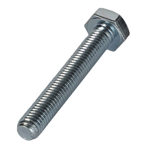 A close-up view of the AGCO Hexagonal Head Bolt (0901-21-16-00), featuring a threaded metallic body and a hexagonal head, positioned at an angle. No additional product description information is available for further details.