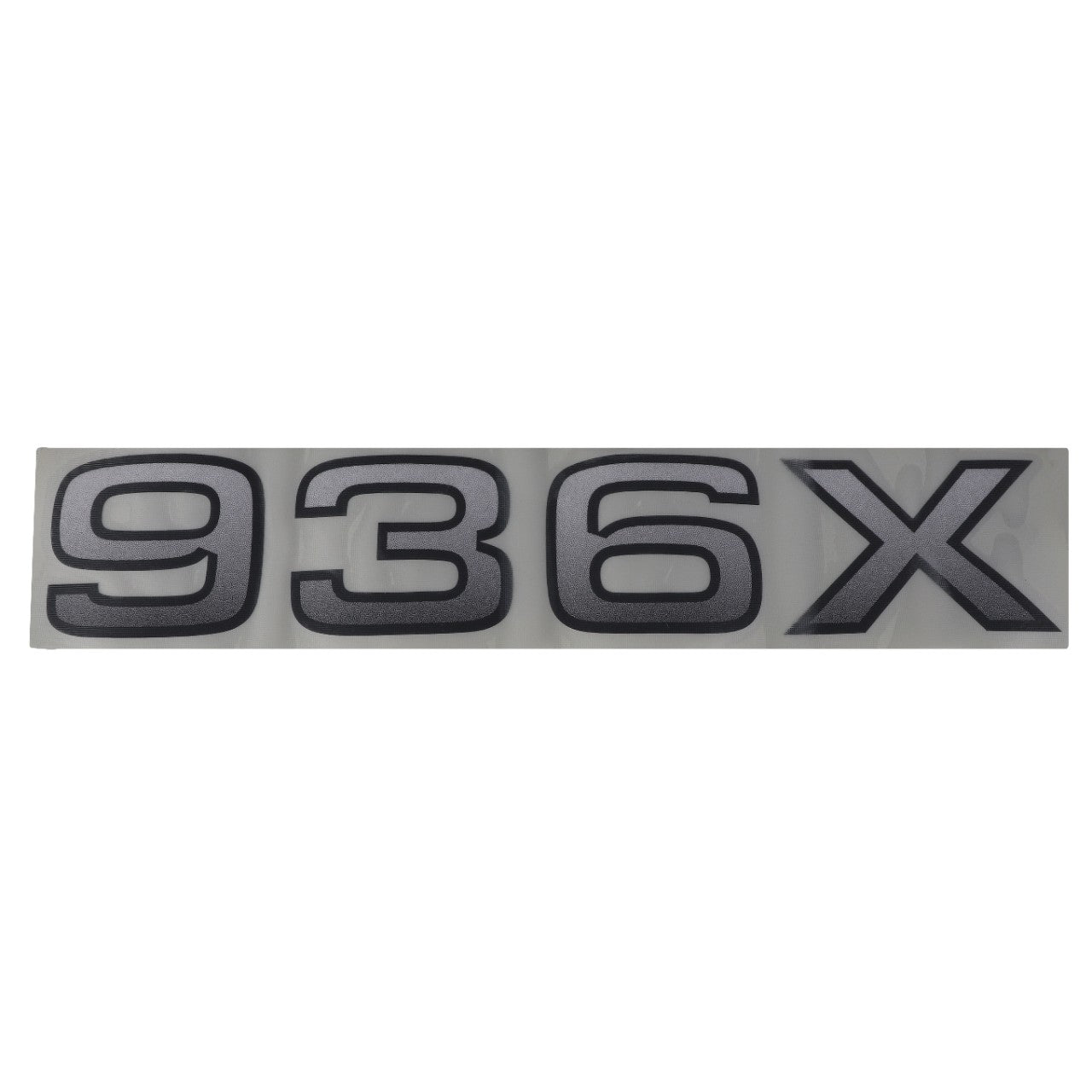 A sign with bold black numbers and the letter "936X" on a gray background, identified as AGCO | DECAL - AL11137074 from the AGCO brand, but no current product description information is available.