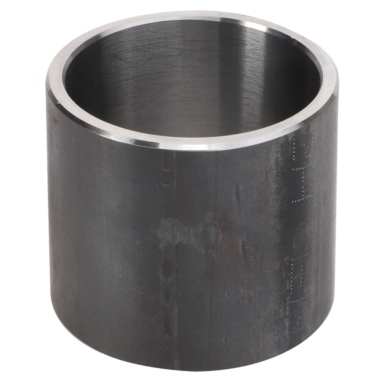 Introducing the AGCO | Spacer Bushing - Fel140792, a robust cylindrical metal pipe coupling featuring a seamless interior and exterior surface for optimal flow.