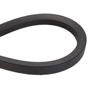The AGCO | BELT - D41984300 is a black rubber V-belt displayed in a loop shape, commonly used in machinery for power transmission. Currently, there is no detailed product description available.