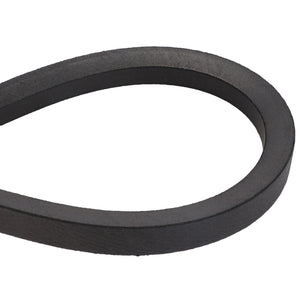 The AGCO | BELT - D41984300 is a black rubber V-belt displayed in a loop shape, commonly used in machinery for power transmission. Currently, there is no detailed product description available.