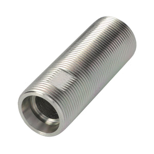 A cylindrical metallic threaded pipe connector, branded as AGCO | Union - 4301852M1, with internal threading on one end and no visible external features, resembling components found in Massey Ferguson or Fendt Dyna-6 machinery.