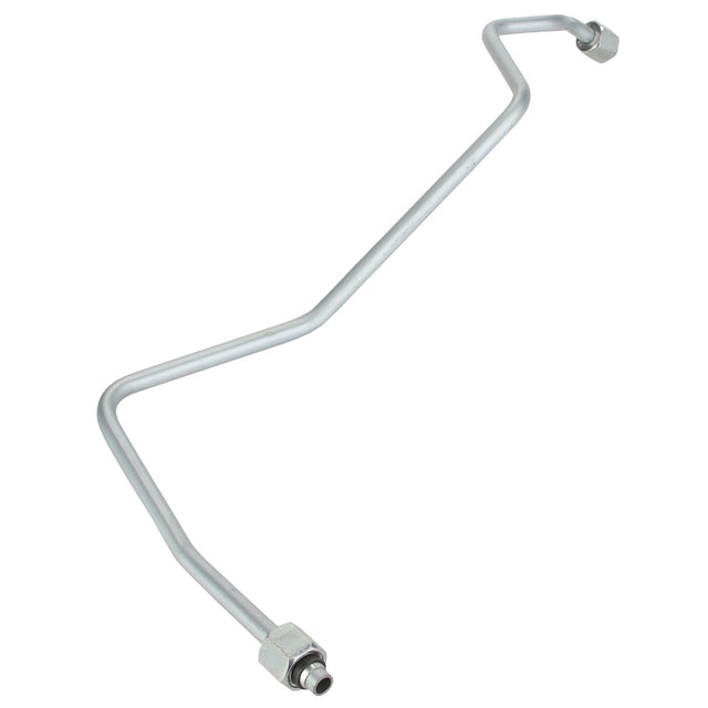 The "AGCO | Right Hand Brake Pipe - Acw7086720" from AGCO is a metal pipe configured with multiple bends and equipped with threaded connectors at both ends. Please note that there is no additional product description information available at this time beyond this brief overview.