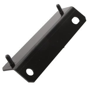 The AGCO Bracket - Acw0533130 is a black metal bracket designed with two mounting holes and includes screws attached at each corner. Unfortunately, there is no additional product description information available at this time.