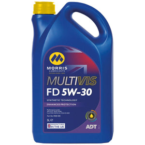 A blue 5-liter container of AGCO Lubricant - VACC3750, a synthetic technology motor oil, perfect for Valtra or Massey Ferguson equipment.