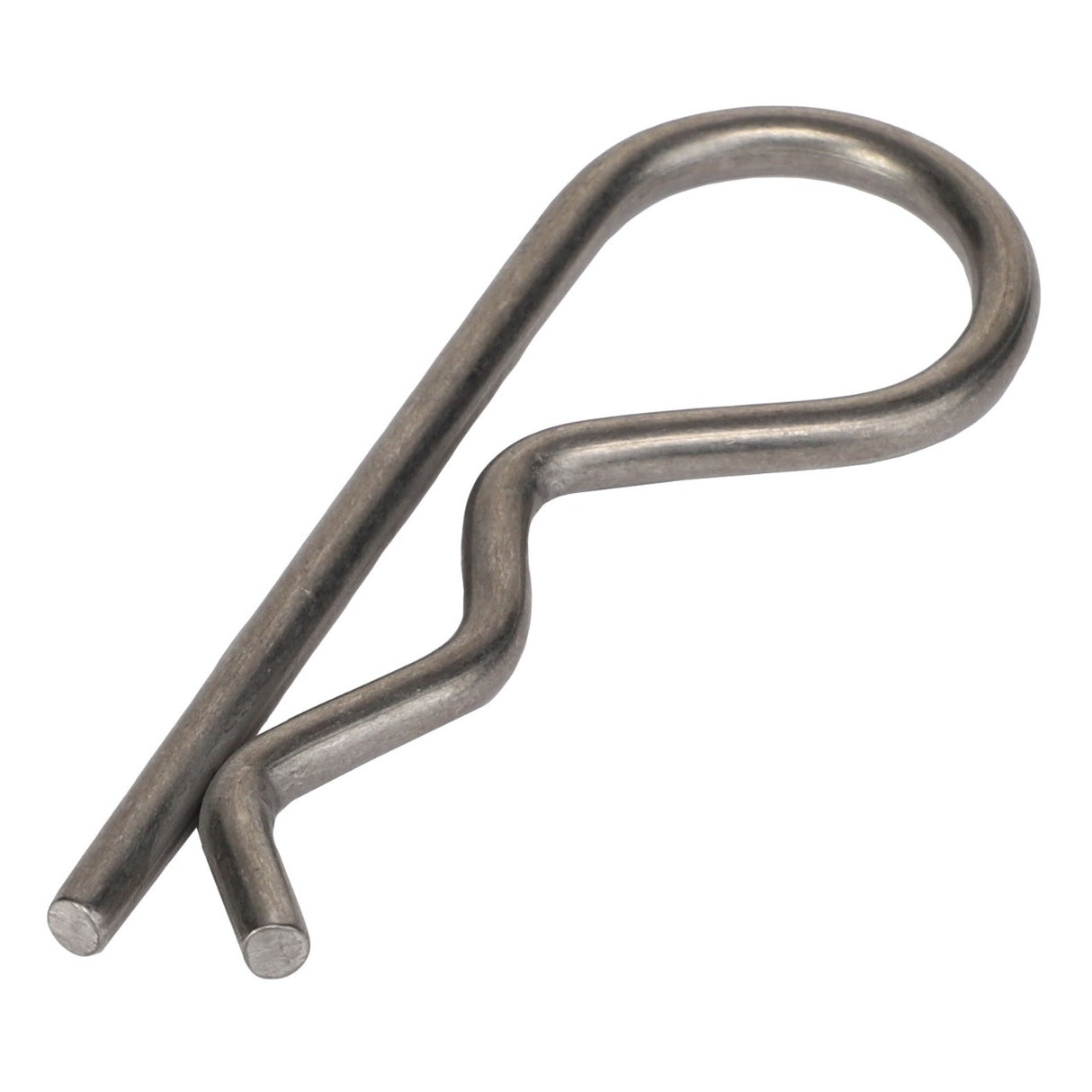 Image of the AGCO | PIN - AG133147, a metal hairpin cotter pin from AGCO. It is characterized by its bent, looped shape used for securing clevis pins and other fasteners. No current product description information is available.