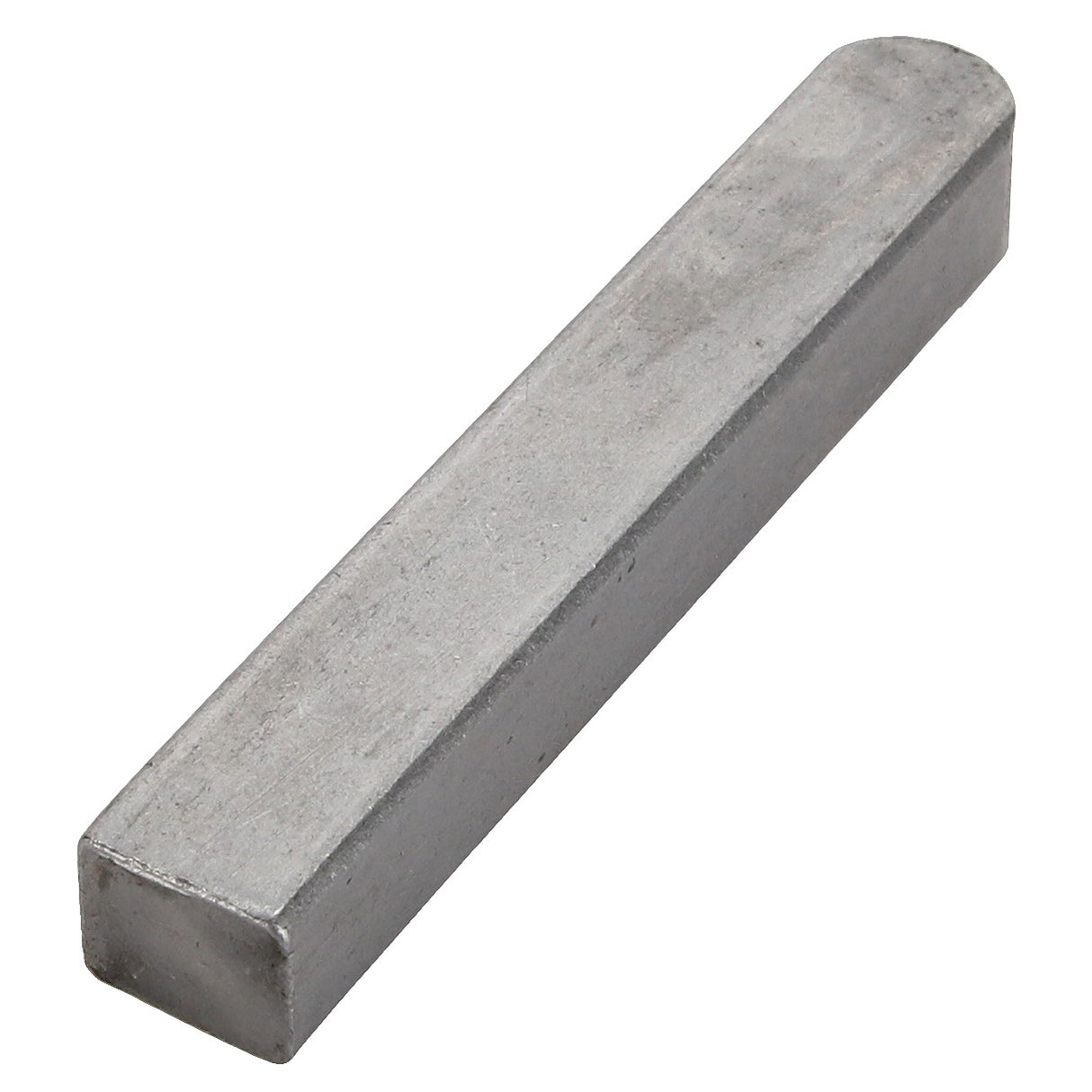 A rectangular metallic bar with a shiny, smooth surface; product description details can be found under AGCO | PARALLEL KEY - ACY9400840 by the brand AGCO.