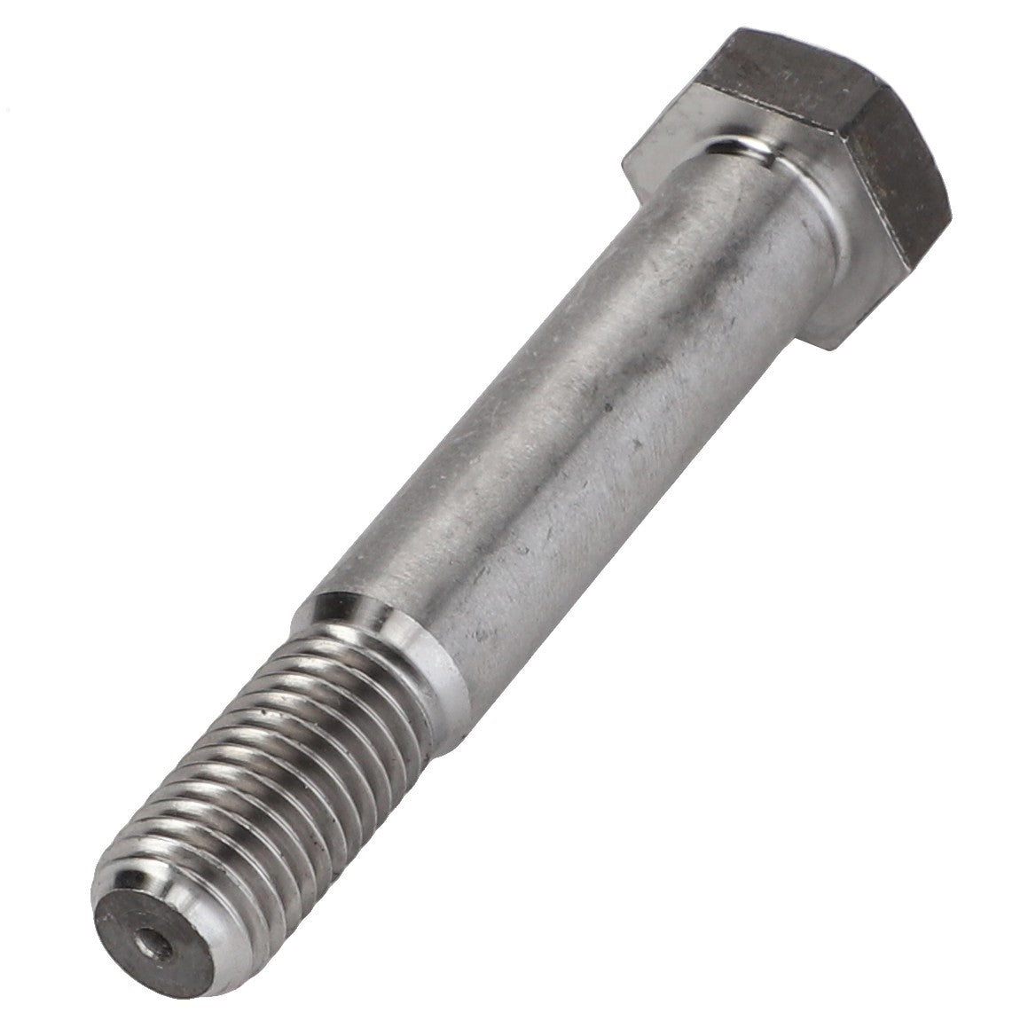 A metal hex bolt, identified as AGCO | BOLT - D26739307, is shown on a white background. The bolt is cylindrical and silver in color, featuring a hexagonal head. This product comes from the brand AGCO.