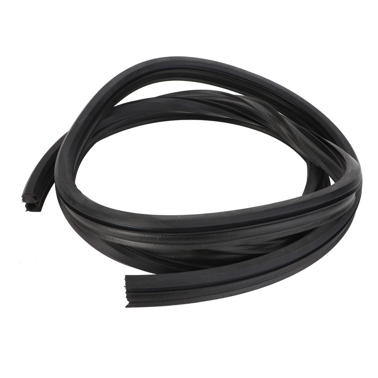 No current product description information is available for the AGCO Seal - Acx2776700 coiled black rubber sealing strip on a white background.