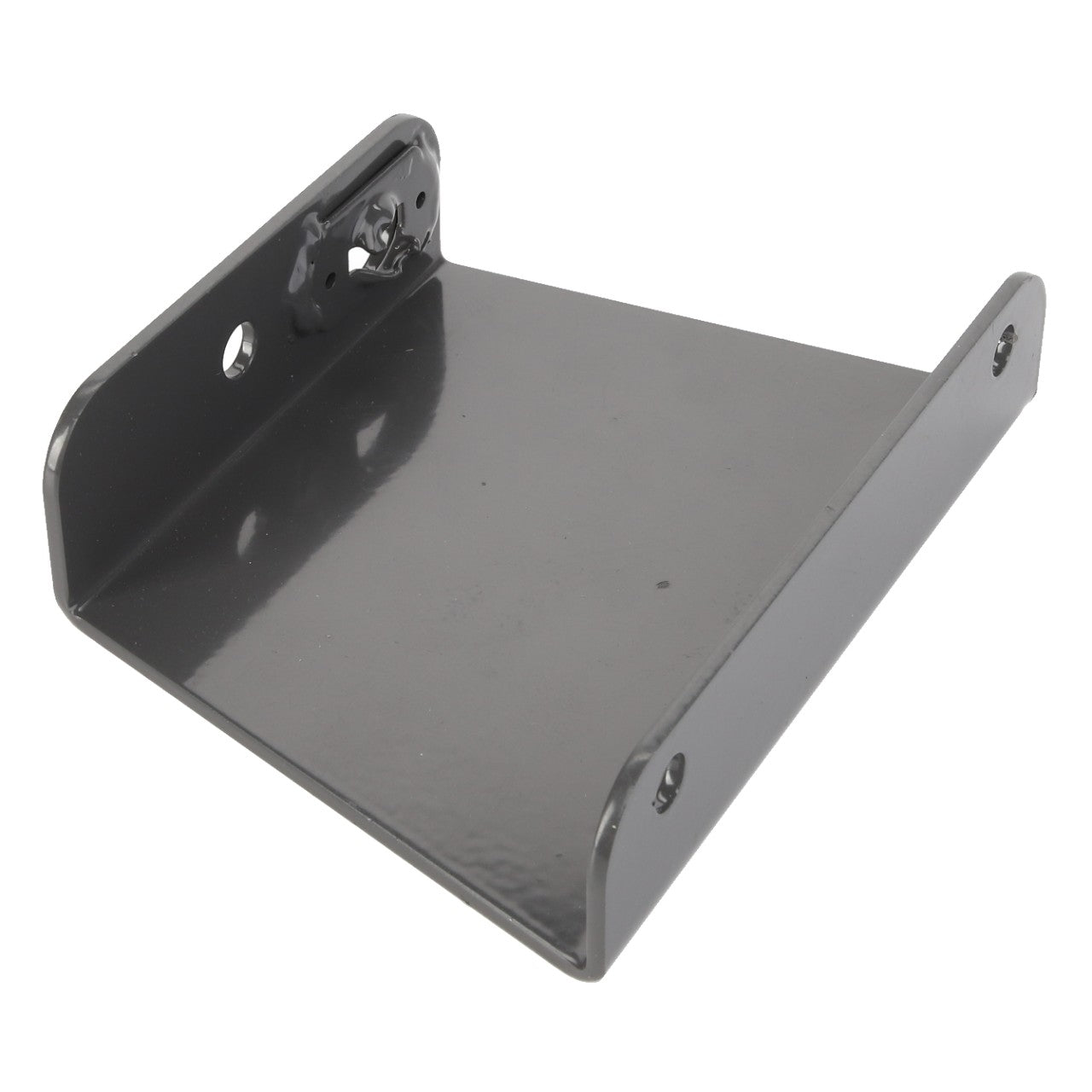 The AGCO Bracket - Acw6472560 by AGCO is a black, wall-mountable shelf bracket featuring two side mounting holes and one backplate. No current product description information is available.