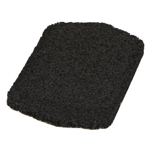 A black rectangular cleaning sponge with a textured surface, the AGCO Seal - Acw0171150 by AGCO is perfect for tackling tough messes.