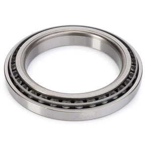 The AGCO | Taper Roller Bearing - F340300020050 is a metal bearing with an outer ring, inner ring, and rollers arranged in a conical shape, making it ideal for use in Massey Ferguson Models.