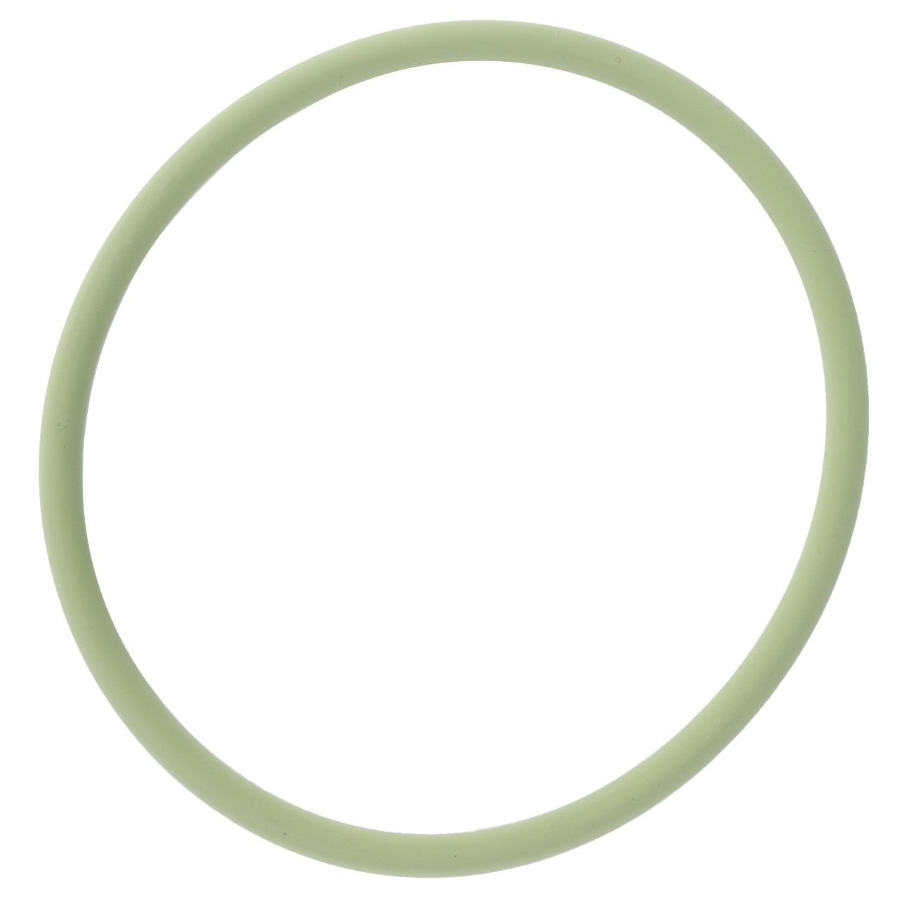 A pale green circular rubber band, AGCO Seal - F716201510020, perfect for Massey Ferguson fitment, displayed on a white background.