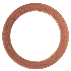 A single AGCO Sealing Washer - X540004078000, with a circular shape and smooth surface, is placed against a white background, reminiscent of the precision found in Fendt Models.