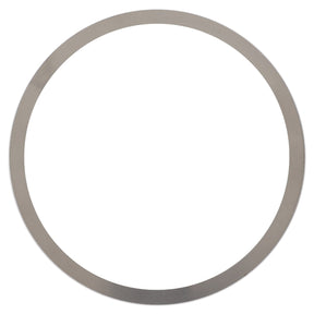 A circular metallic ring on a plain white background, reminiscent of the precision engineering found in AGCO | Shim - 3716480M2 by AGCO.
