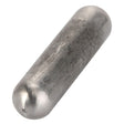 The AGCO | Pin - Acp0502050 is a metallic cylindrical pin featuring rounded ends, presented against a white background.