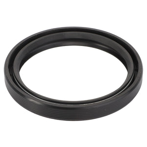 The AGCO O Ring - Acp0362870 is a black circular rubber seal featuring concentric ridges on its outer surface, typically used in mechanical or automotive applications.