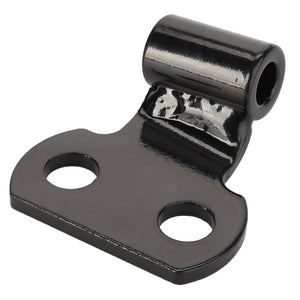 The AGCO Hinge - Acw1978930 is a black metal hinge featuring two screw holes and a cylindrical attachment point. No further product description information is currently available.