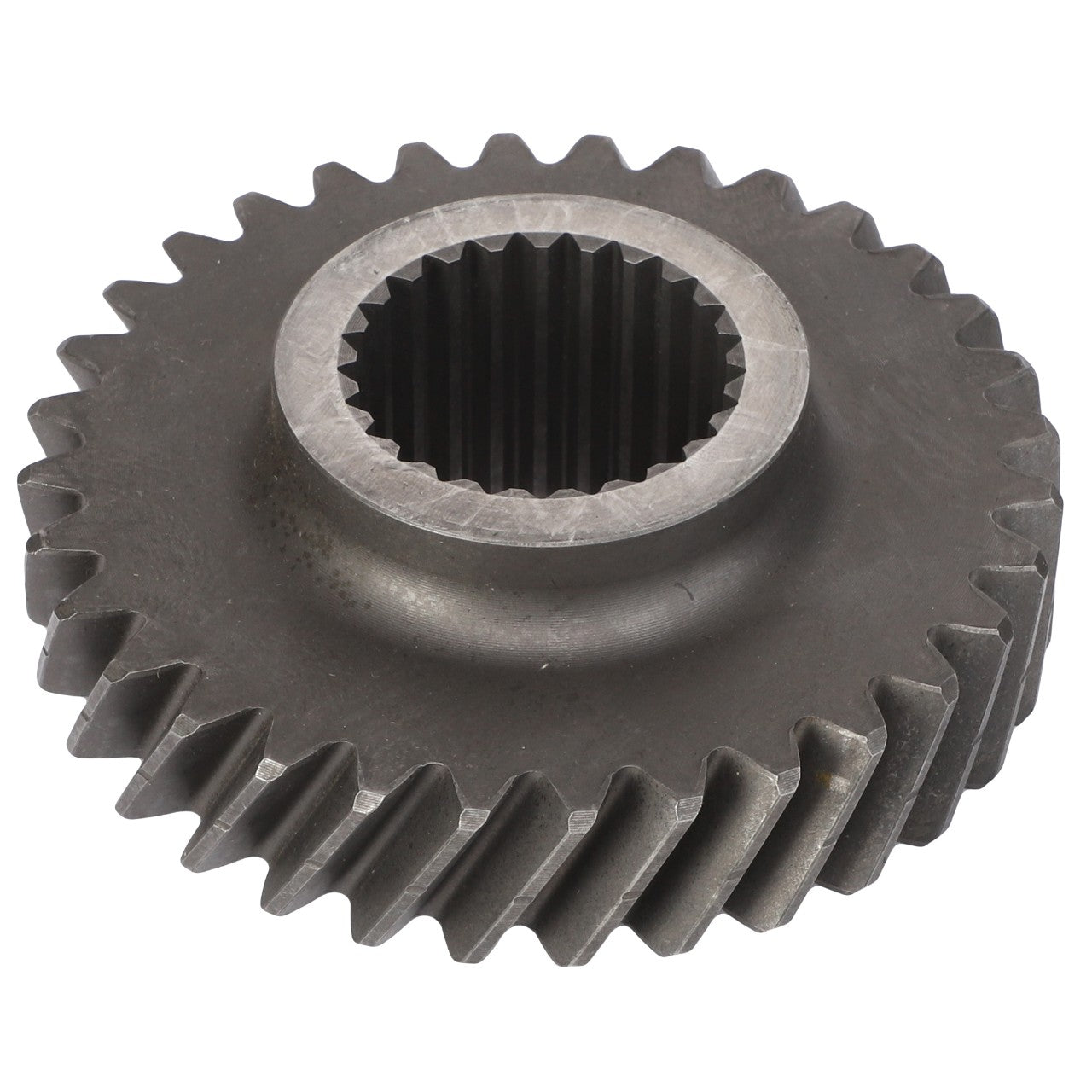 The AGCO | Gear - Acw1698160 is a precision-engineered metal gear featuring helical teeth.