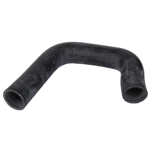 The AGCO | HOSE - ACP0581840 is a rubber hose bent in a 90-degree angle, featuring a smooth surface and open ends. If you have any questions about ordering or need assistance, please contact our support team.