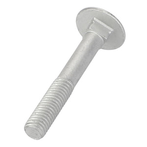 The AGCO | Round Head Square Neck Carriage Bolt - Acp0703620, featuring a round, flat head and a threaded lower end, rests on a pristine white background.