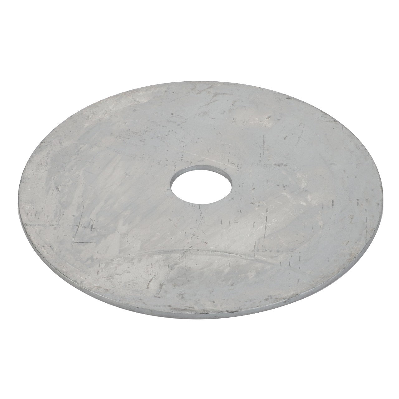 A flat, circular metal disc with a central hole, known as the AGCO Washer - Acp0704690 by AGCO.