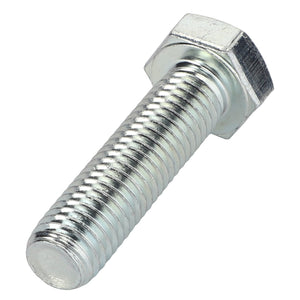 A shiny, silver AGCO Hexagonal Head Bolt - 0901-21-52-00, featuring a threaded shaft and hexagonal head, displayed on a white background. No current product description information is available.