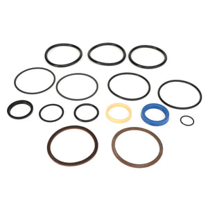 The AGCO KIT - EP6301, featuring various sizes of O-rings and washers, is meticulously arranged on a white background to highlight the attention to detail. Currently, no additional product description information is available for these items.