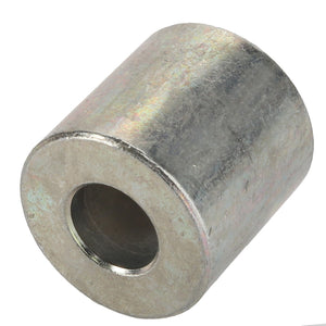 The AGCO Spacer - Acw1023380 is a cylindrical metal spacer featuring a central hole, designed to maintain space between two parts. Product description information is currently unavailable.