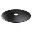 The AGCO Outer Feeler Disc - Acx2976670 is a black circular metal disc featuring a central hole along with smaller holes arranged around it.