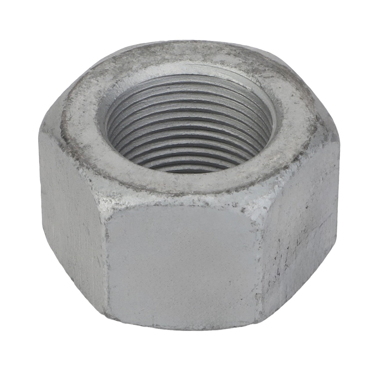 A metal hexagonal nut with a threaded interior—AGCO | Hex Nut - Acp0704090 by AGCO.