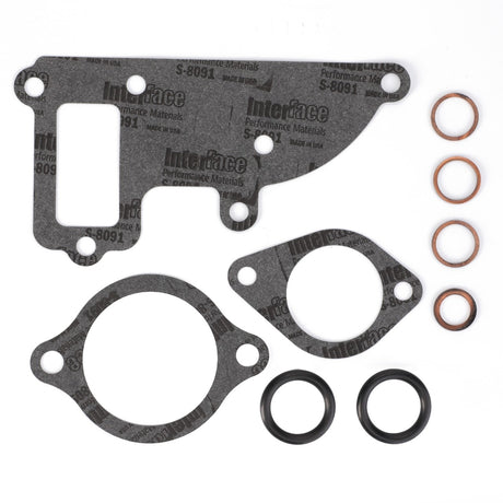 There is no detailed product description available, but the *STOCK CLEARANCE* - Gasket Kit - V837079707 from JMCE is meticulously arranged against a clean, white background.