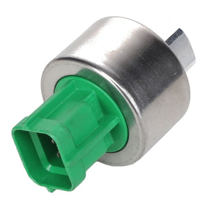 Introducing the AGCO | PRESSURE SENSOR - 0.010.2262.0, a metallic automotive sensor featuring a green plastic connector end. For more details, please refer to the product description or reach out to our support team with any questions.